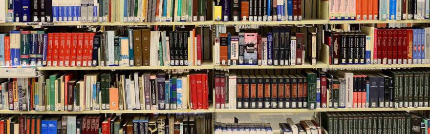 Library shelves