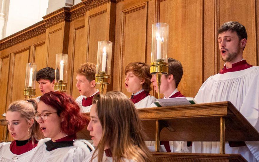 Choir singing in Chapel