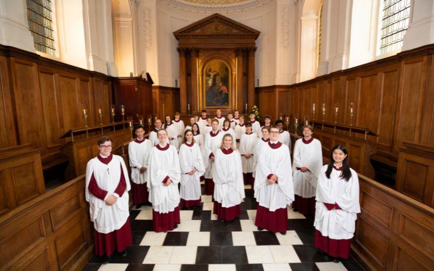 Choir in chapel